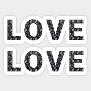 Abstract Love Love Sticker